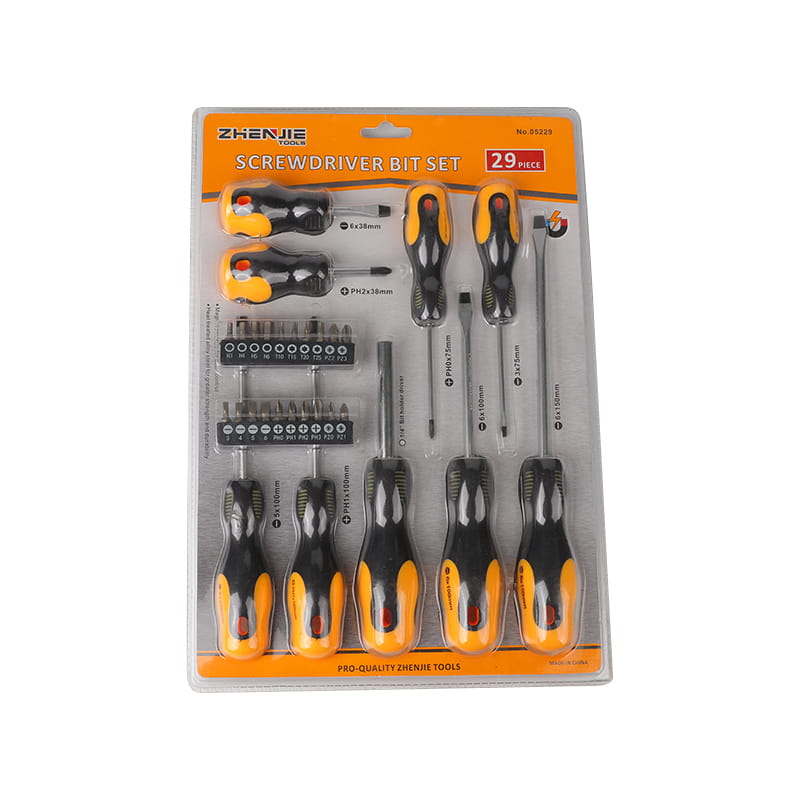 29db hornyolt Phillips Pozidriv Hex Torx CRV csavarhúzó bitkészlet