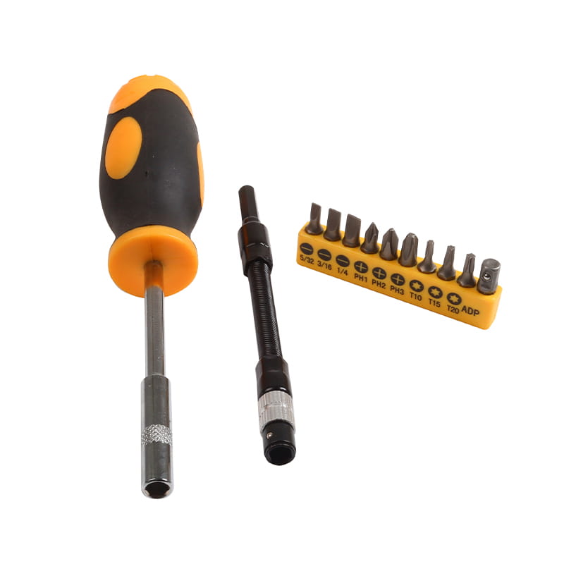 12db flexibilis csöves hornyolt Phillips Torx CRV bitkészlet